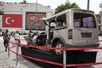 15 Temmuz’da tankın ezdiği araç Bursa’da sergileniyor