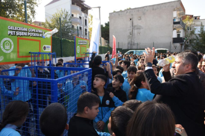 Yıldırım'da örnek proje;  Plastik atıklar basket potasına