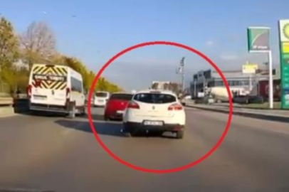 Bursa'da trafiği tehlikeye atan sürücüye komik ceza