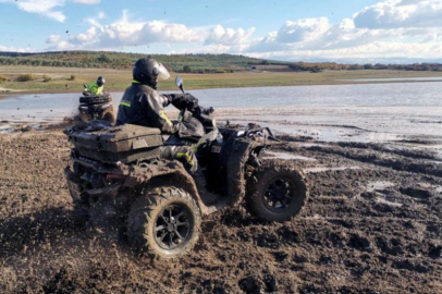 Mudanya'da atv tutkunlarının off road heyecanı