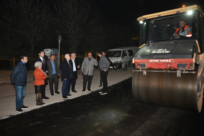 Başkan Bozbey gece mesaisinde; İnegöl altyapısı sil baştan...