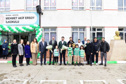 Mehmet Akif Ersoy İlkokulu’na Bursaspor Kütüphanesi