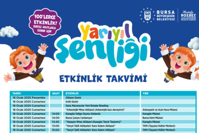 Bursa’da yarıyıl şenliği başlıyor!