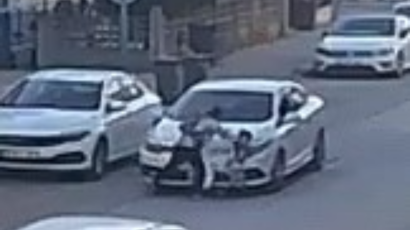 Bursa'da yüreklerin ağza geldiği  an!