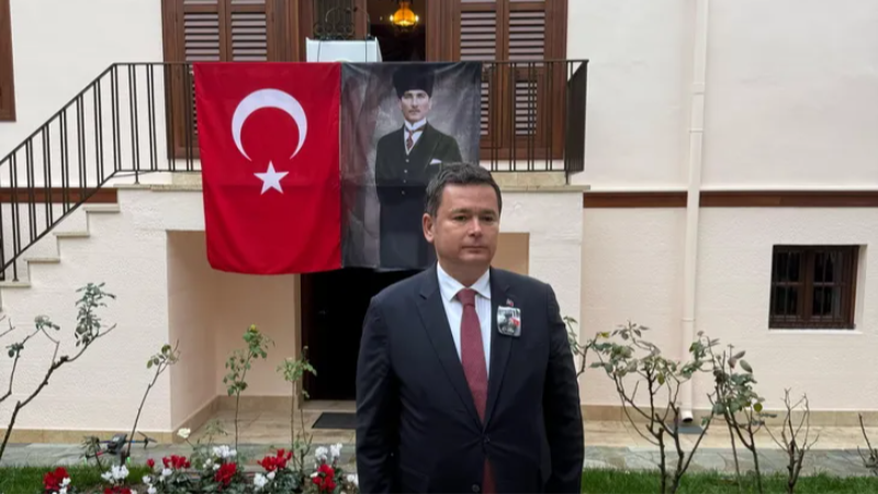 Başkan Aydın Selanik’te Atatürk’ü andı