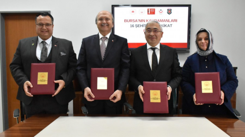 Bursalı 16 şehidin hayat hikayeleri belgesel olacak!