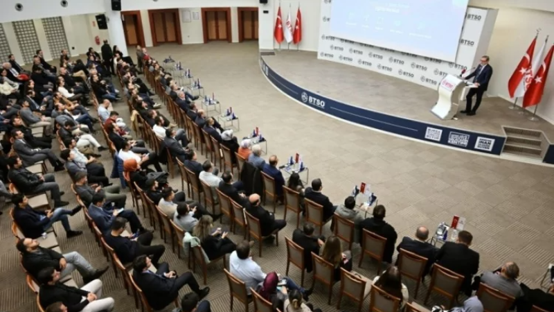 Başkan Burkay BTSO'nun yeni üyeleriyle bir araya geldi